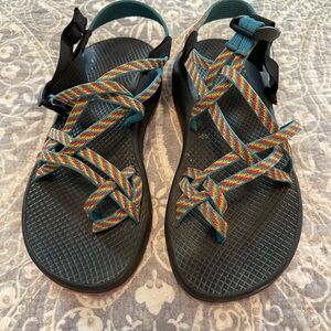 Chaco ZX2 Yampa Fiesta Rainbow Vibram sandal strap